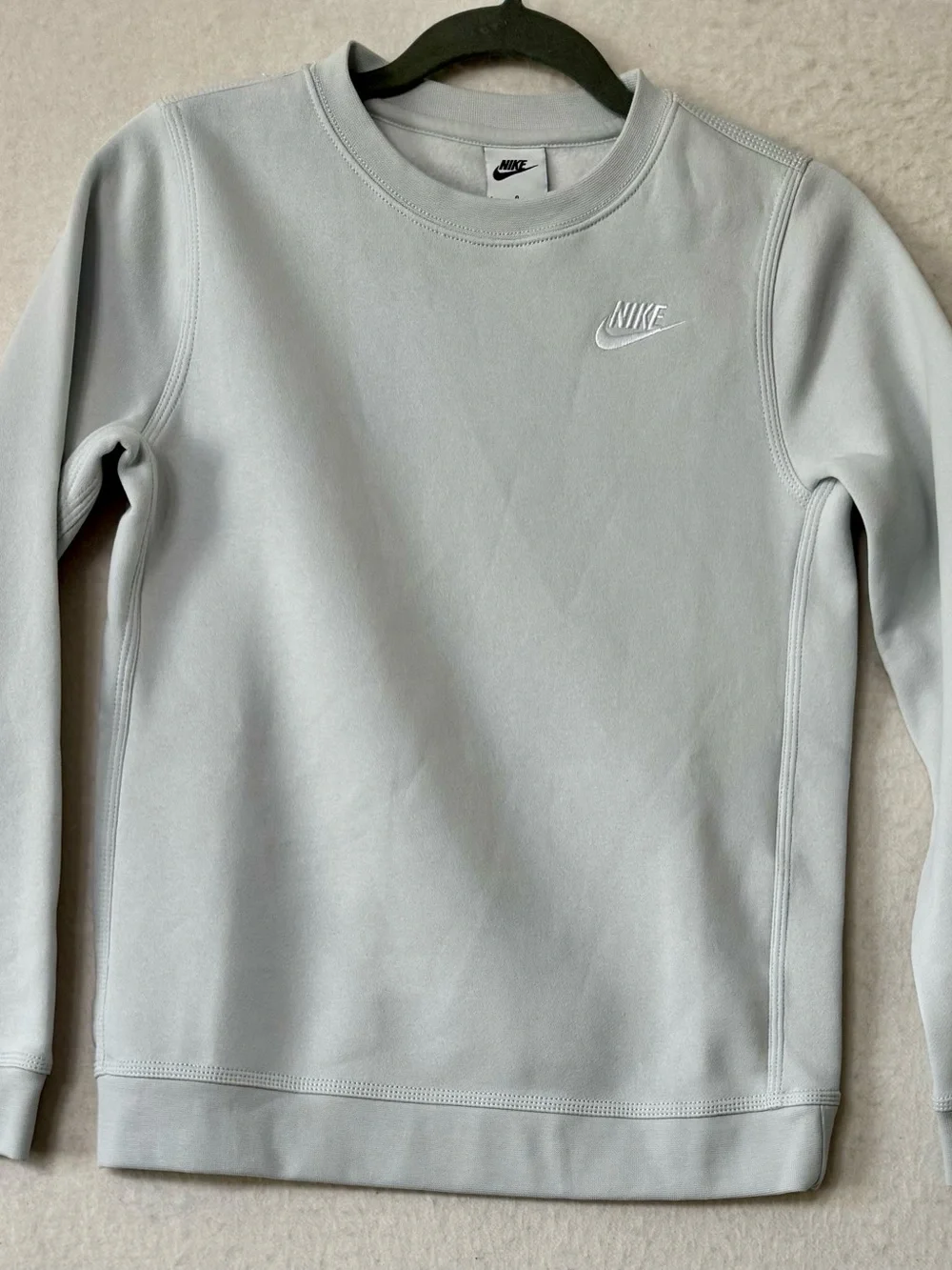 Nike Kids Crewneck Sweatshirt and Joggers Set in Light Beige - Picture 8 of 15